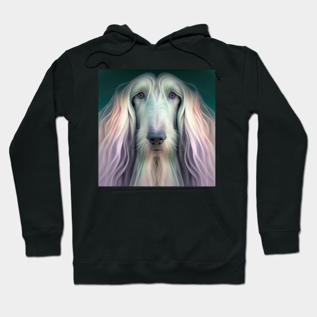 A Fractal Design of An Afghan Hound Hoodie by daniel4510